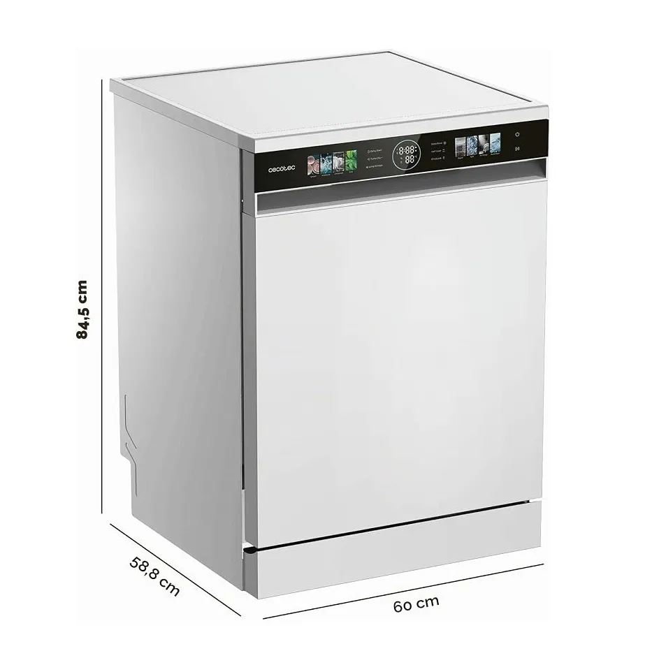 Lavavajillas Cecotec Bolero Aguazero 6320 Clase D 15 Cubiertos Blanco - Imagen 3