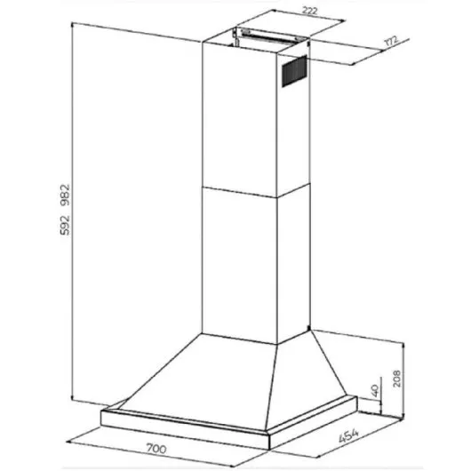 Campana Cecotec Bolero Flux PT 704400 Inox Clase A+++ 70cm - Imagen 3
