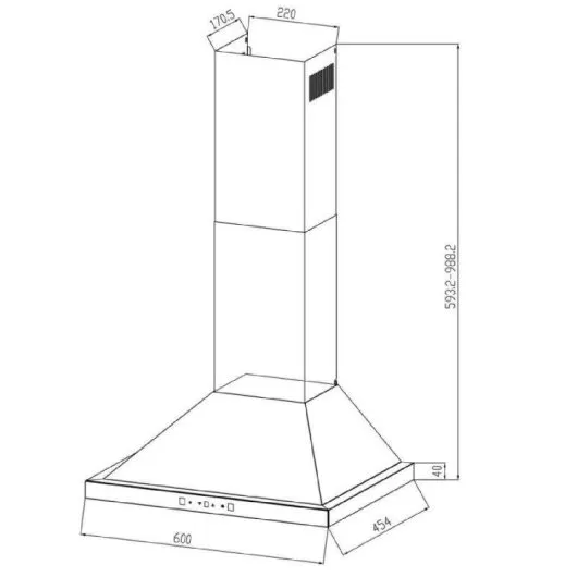 Campana Cecotec Bolero Flux PT 604400 Inox Clase A+++ 60cm - Imagen 4