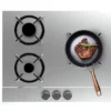 Placa de Gas Cecotec Bolero Squad Gn 3200s Inox 3 Zonas 58cm 6.25kW
