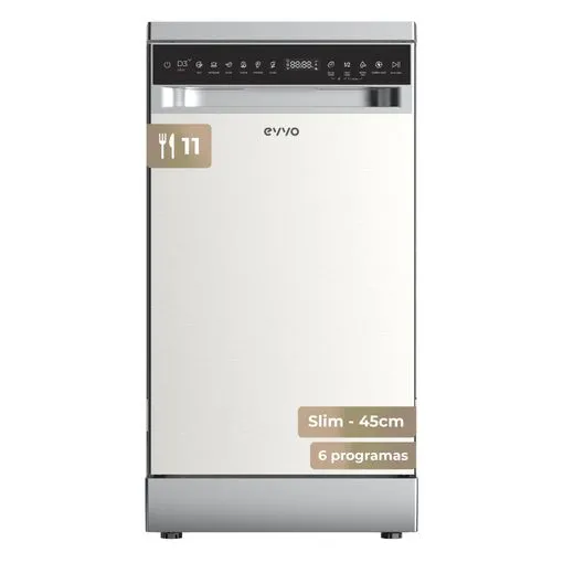 Lavavajillas EVVO D3YX Slim Clase D 11 Cubiertos Inox