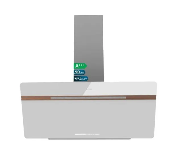 Campana Cecotec Bolero Flux DT 907500 Matt White Clase A+++ 90cm Blanco