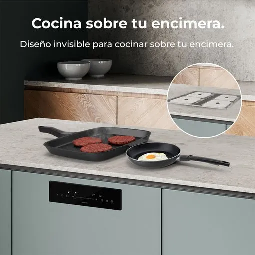 Placa de Inducción Cecotec Bolero Squad I 4300 Invisibile FullFlex 4 Zonas 59cm 7.2kW - Imagen 2