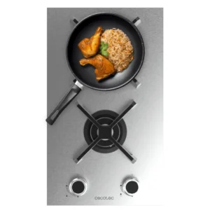Placa de Gas Cecotec Bolero Squad G 2400S Inox 2 Zonas 29.3cm 5.2kW