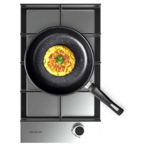 Placa de Gas Cecotec Bolero Squad G 1400F Inox 1 Zona 29.3cm 3.4kW
