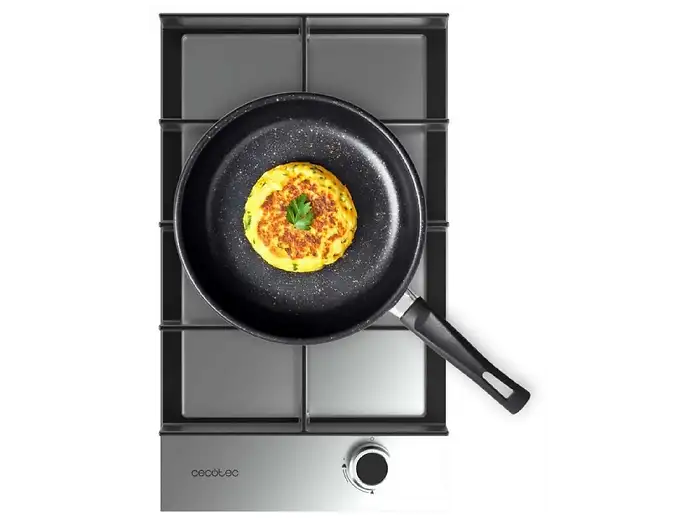 Placa de Gas Cecotec Bolero Squad G 1400F Inox 1 Zona 29.3cm 3.4kW