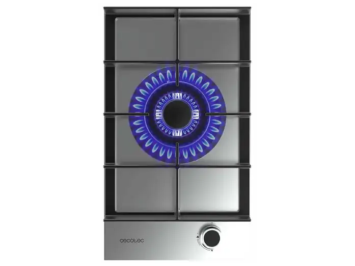 Placa de Gas Cecotec Bolero Squad G 1400F Inox 1 Zona 29.3cm 3.4kW - Imagen 2