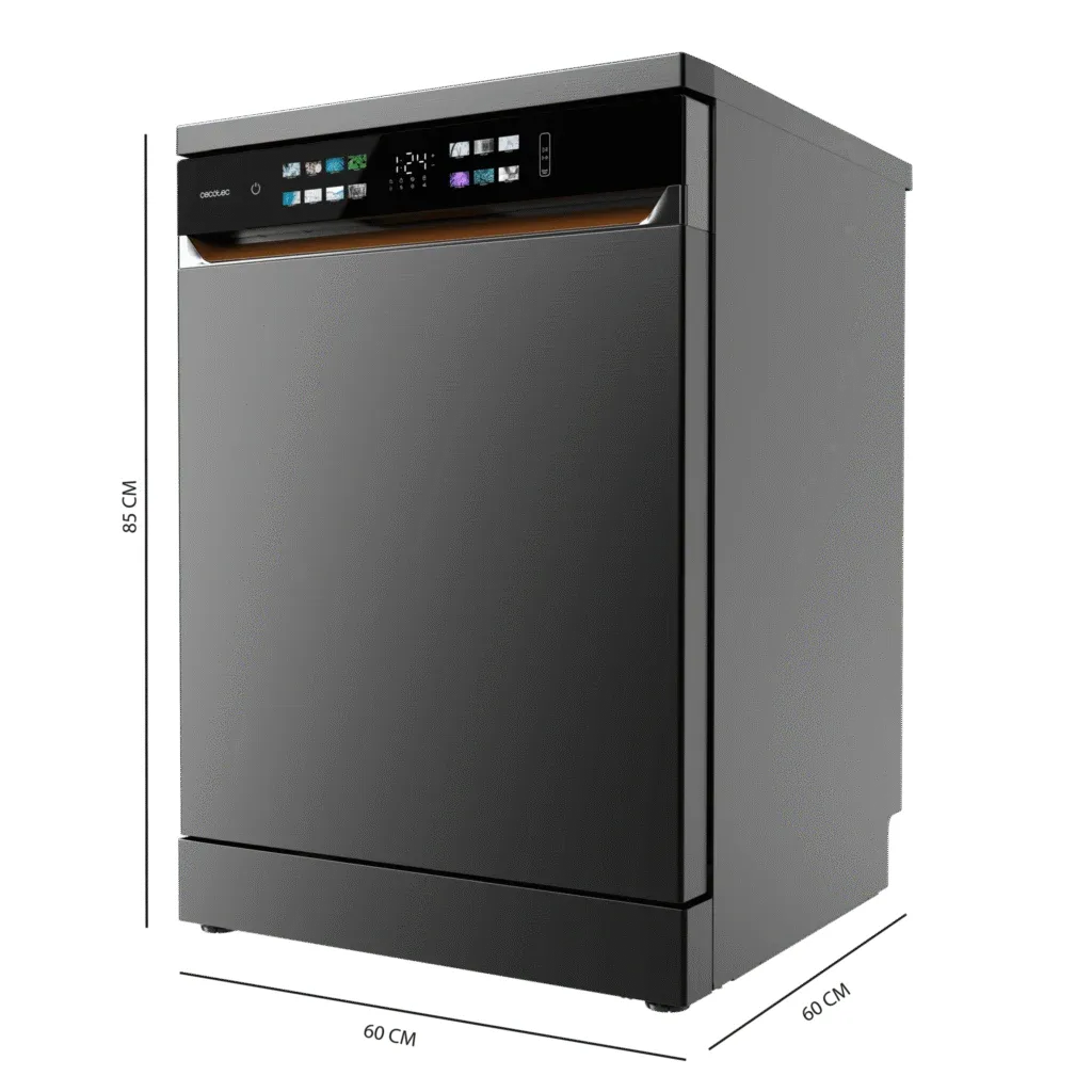 Lavavajillas Cecotec Bolero Aguazero 6900 Dark Clase A 15 Cubiertos Negro - Imagen 3