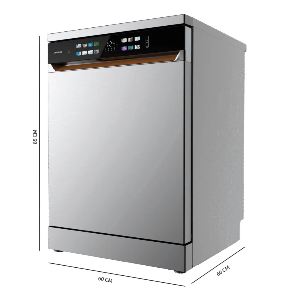 Lavavajillas Cecotec Bolero Aguazero 6900 Inox Clase A 15 Cubiertos Inox - Imagen 3