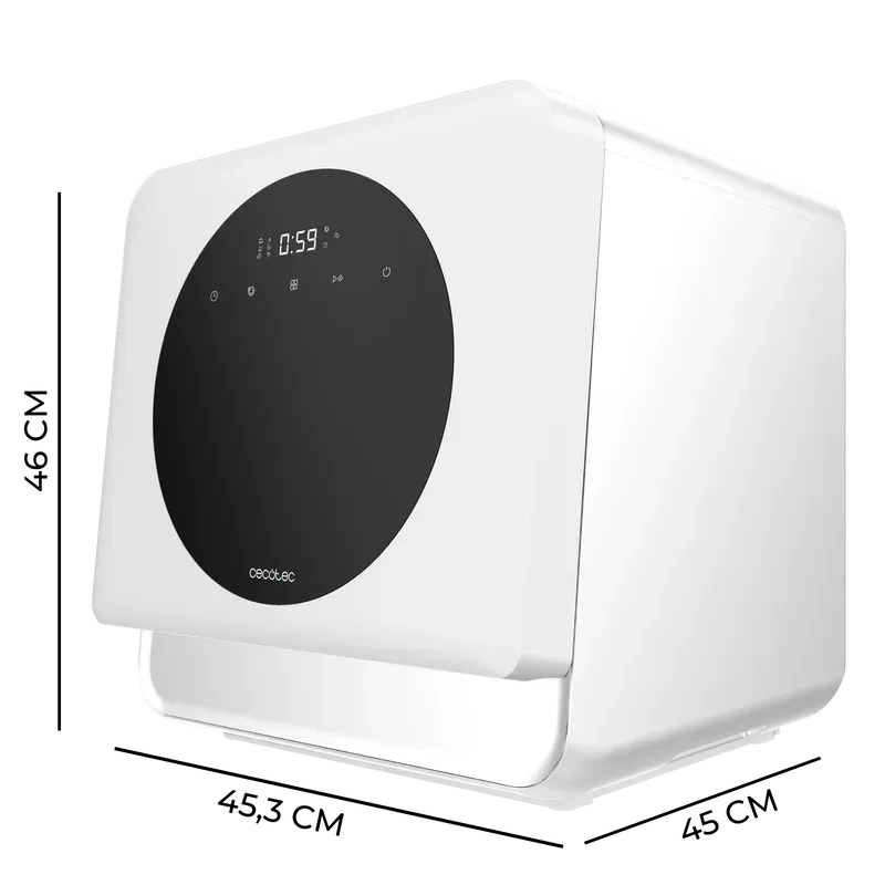 Lavavajillas Compacto Cecotec Bolero Aguazero 1100 Clase C 3 Cubiertos Blanco - Imagen 5