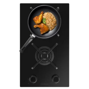 Placa de Gas Cecotec Bolero Squad G 2400S Nano Glass 2 Zonas 29.3cm 5.2kW Negro