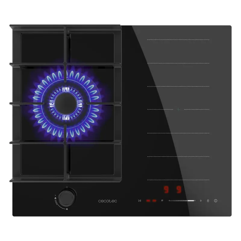 Placa Mixta Cecotec Bolero Squad GI 3500 Hybrid FullFlex 58.5cm Negro - Imagen 4