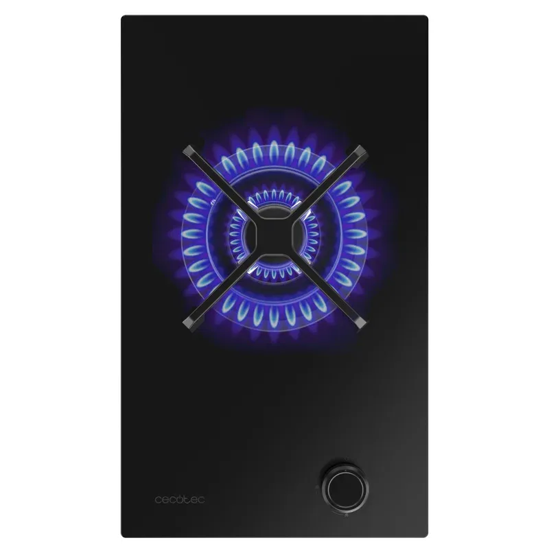 Placa de Gas Cecotec Bolero Squad G 1400S Nano Glass 1 Zona 29.3cm Negro - Imagen 4