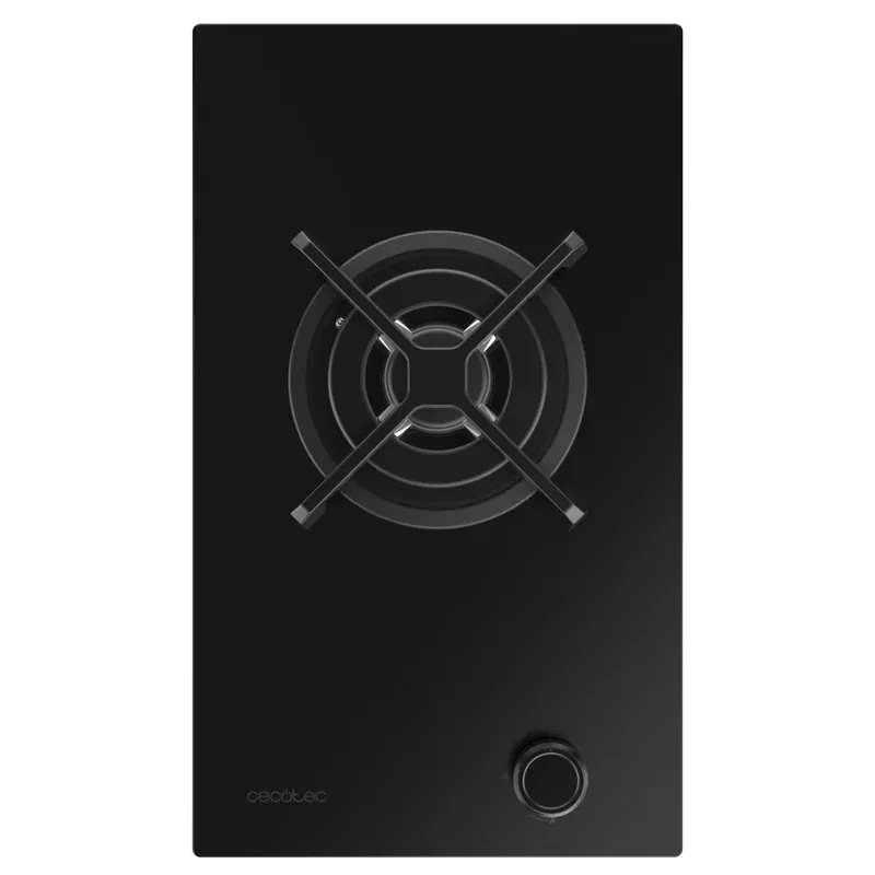 Placa de Gas Cecotec Bolero Squad G 1400S Nano Glass 1 Zona 29.3cm Negro - Imagen 2