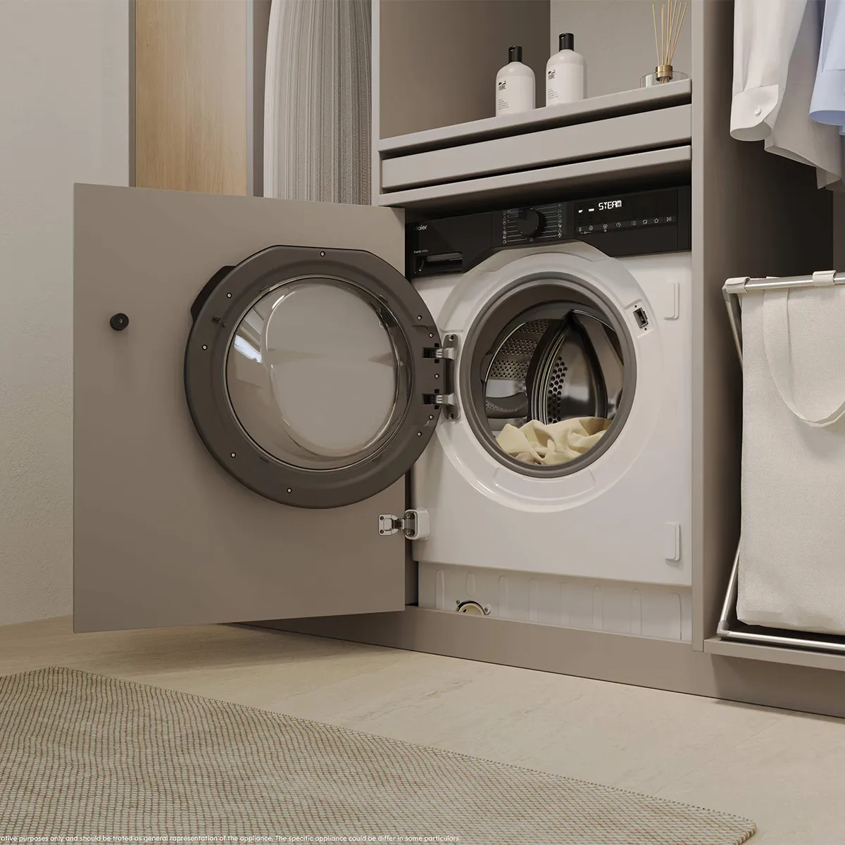 Lavasecadora Haier BHA6SD696M6DB9-S 9/6Kg Clase A/D Blanco - Imagen 3
