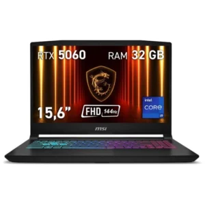 Portátil MSI Katana 15 HX B14WFK-082XES 32GB 1TB SSD FreeDOS 15.6" Negro