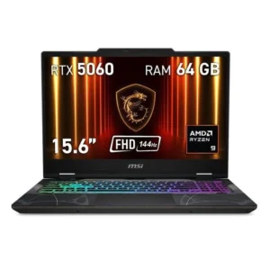 Portátil MSI Cyborg A15 AI B2HWFKG-094XES AMD Ryzen 9 270 64GB 1TB SSD FreeDOS 15.6" Negro