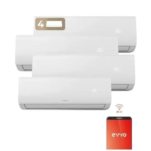 Aire Acondicionado Split EVVO CLIMA Multi 4x1 WiFi 9.500 Frigorías Clase A++