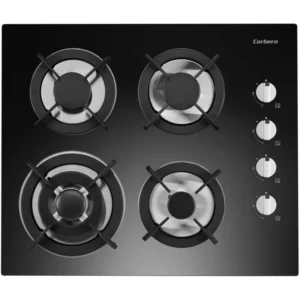 Placa de Gas Corberó CPCGY2304N 4 Zonas 60cm Negro