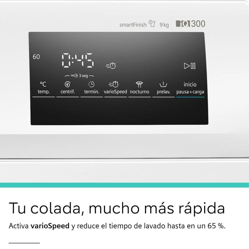 Lavadora Siemens iQdrive 9Kg Clase A Blanco - Imagen 4