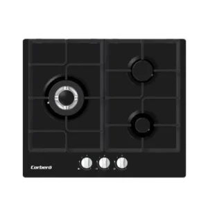 Placa de Gas Corberó CPCGM3F3126N 3 Zonas 60cm Negro